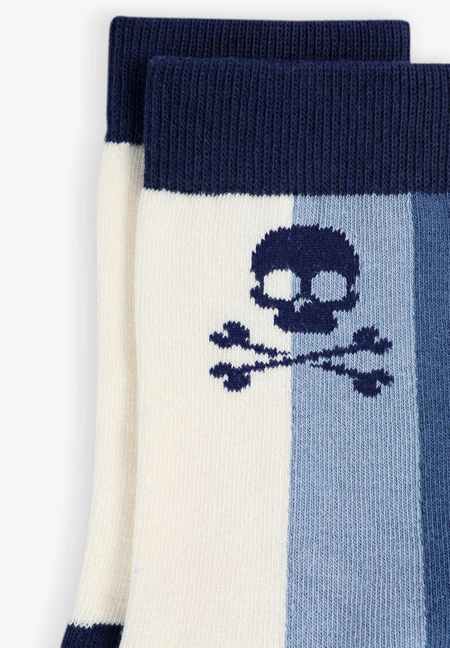Cheap Scalpers Calcetines Rayas Tricolor Calavera