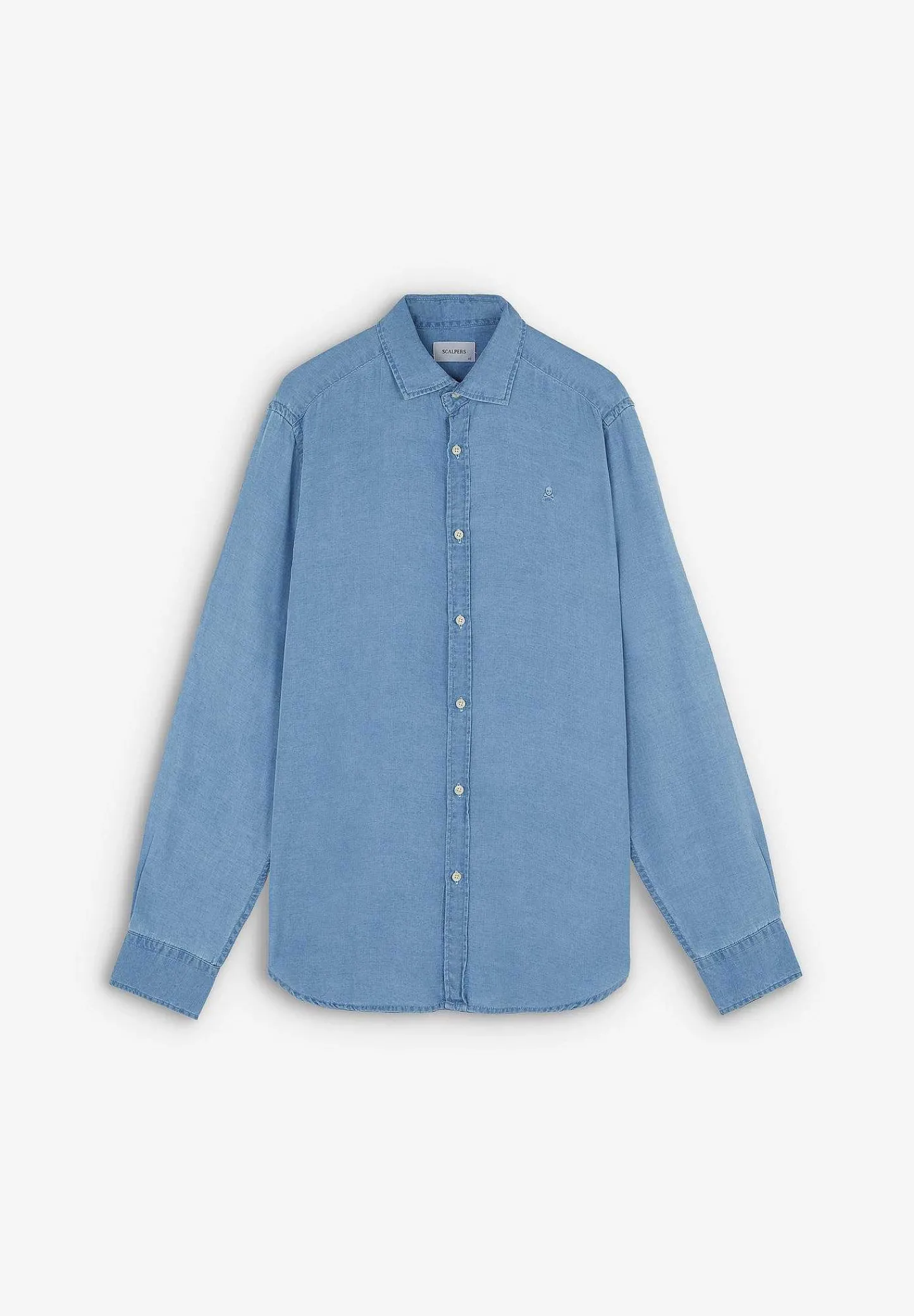 Best Scalpers Camisa Denim Botones Contraste