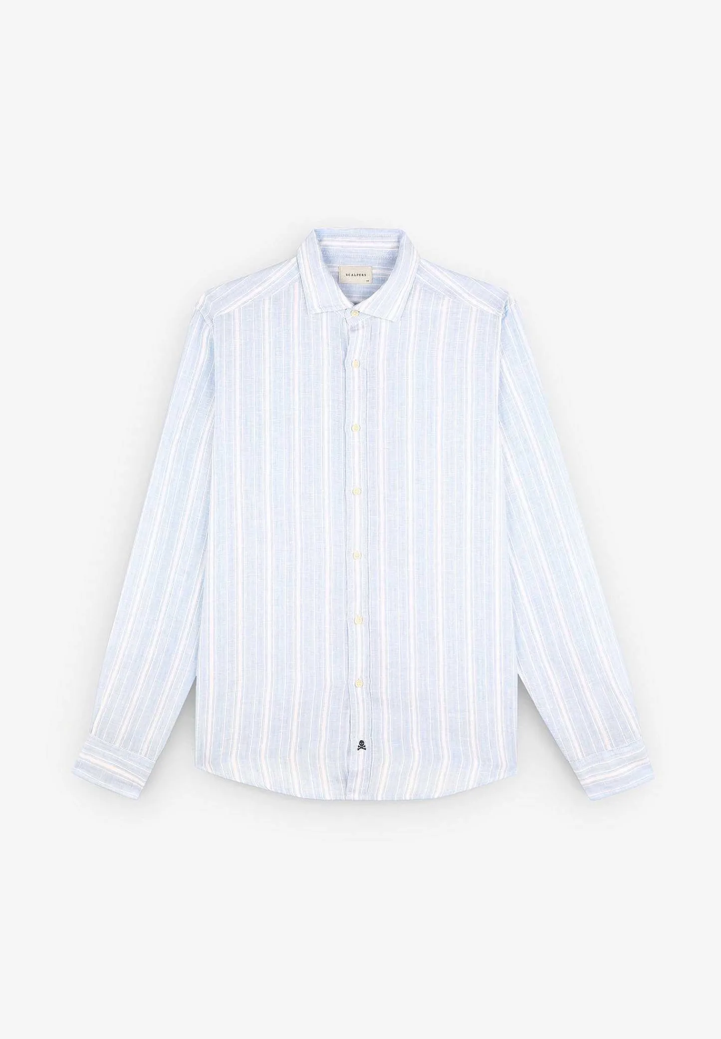 Cheap Scalpers Camisa Premium Lino Rayas Slim