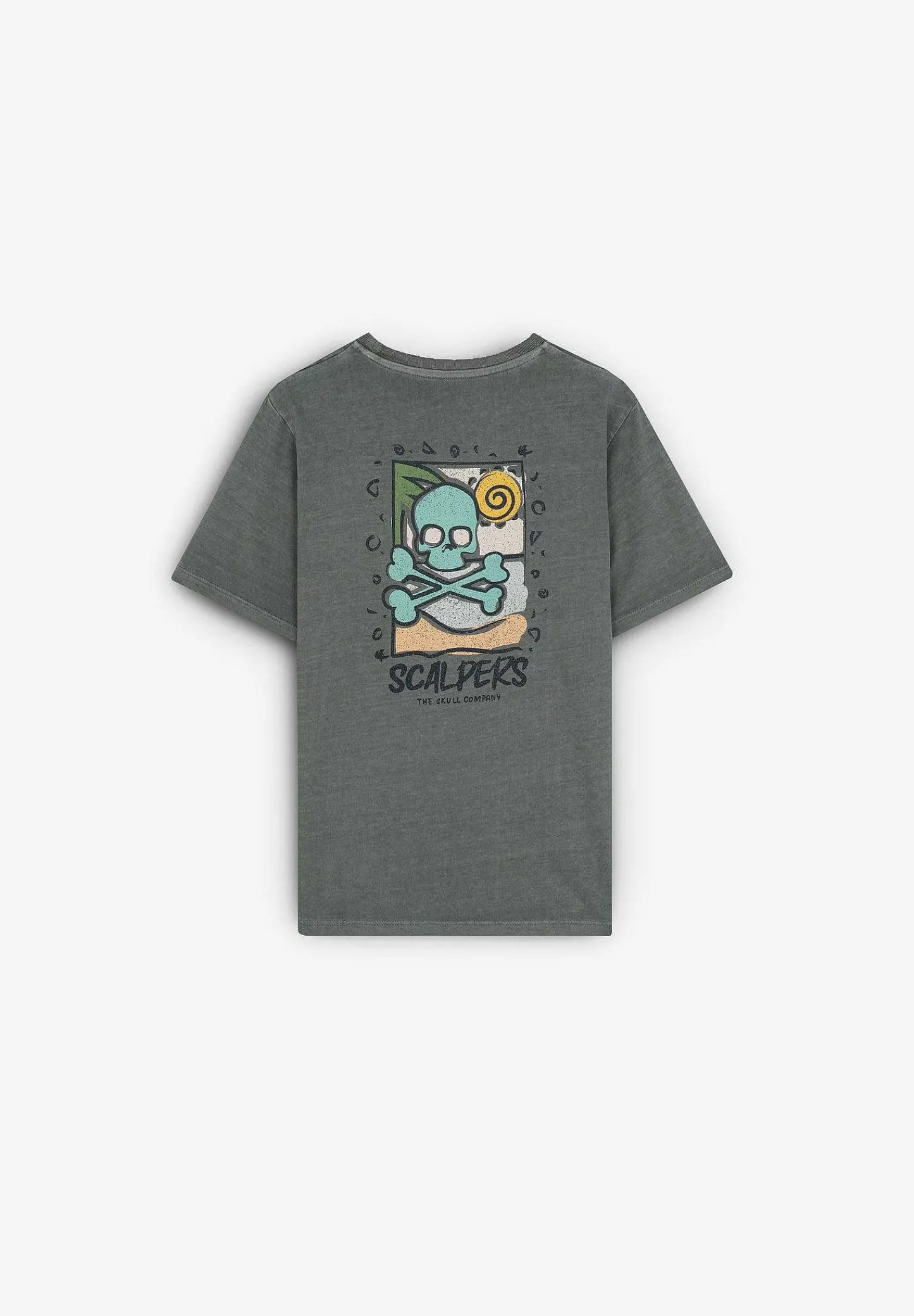 Best Sale Scalpers Camiseta Print Efecto Desgastado