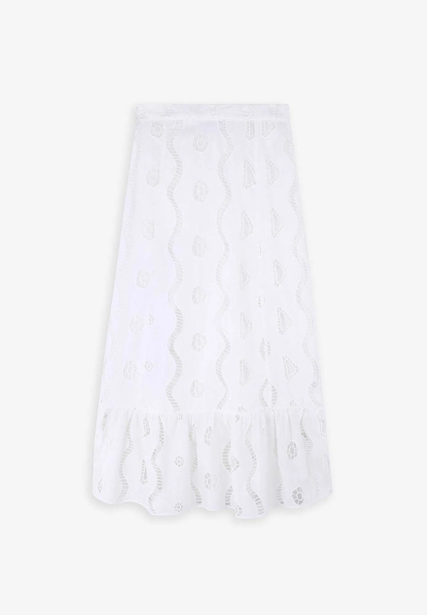 Best Sale Scalpers Falda Midi Bordado Ingles