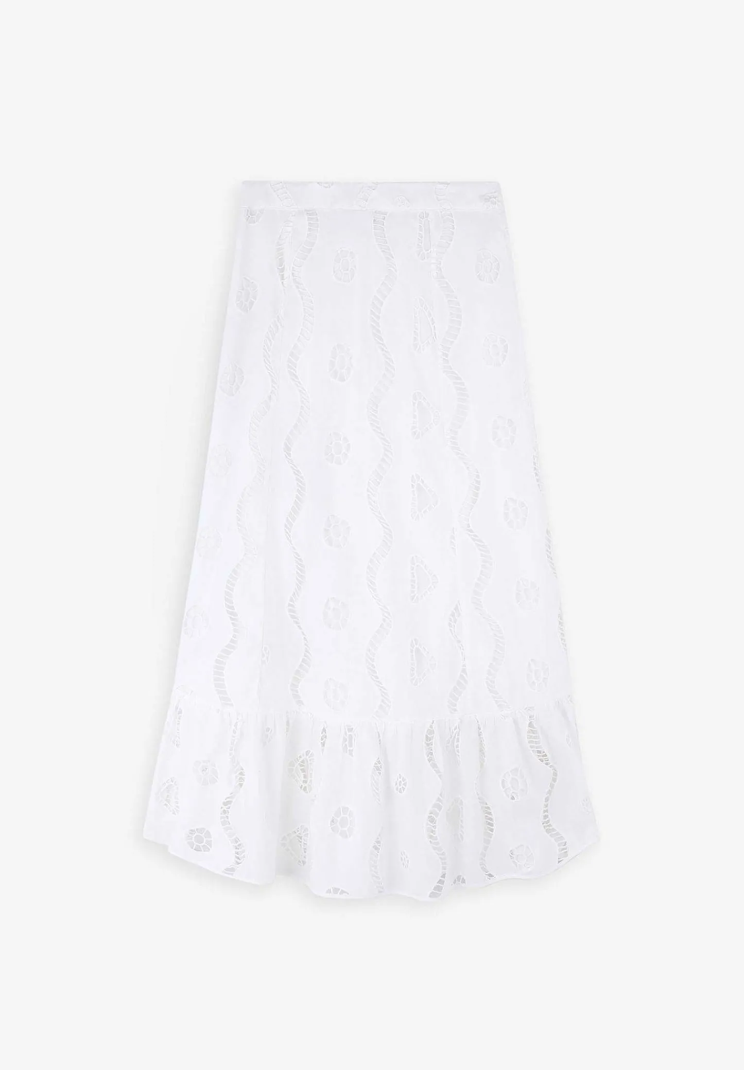 Best Sale Scalpers Falda Midi Bordado Ingles