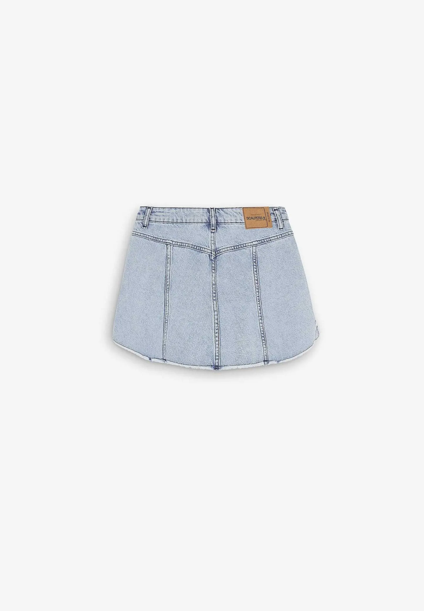 Outlet Scalpers Falda Mini Denim Lavada