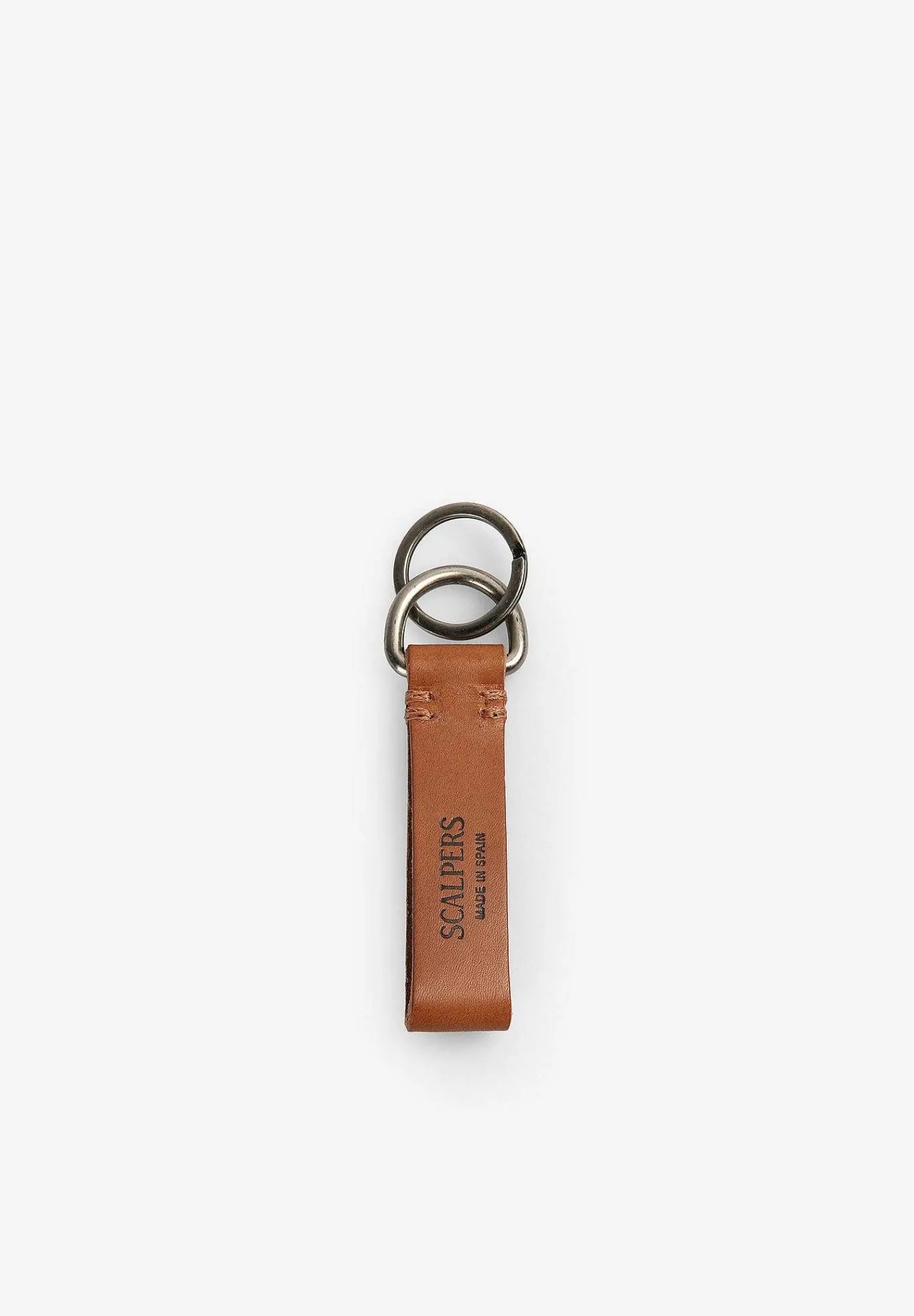 Discount Scalpers Llavero Piel Doble Hebilla