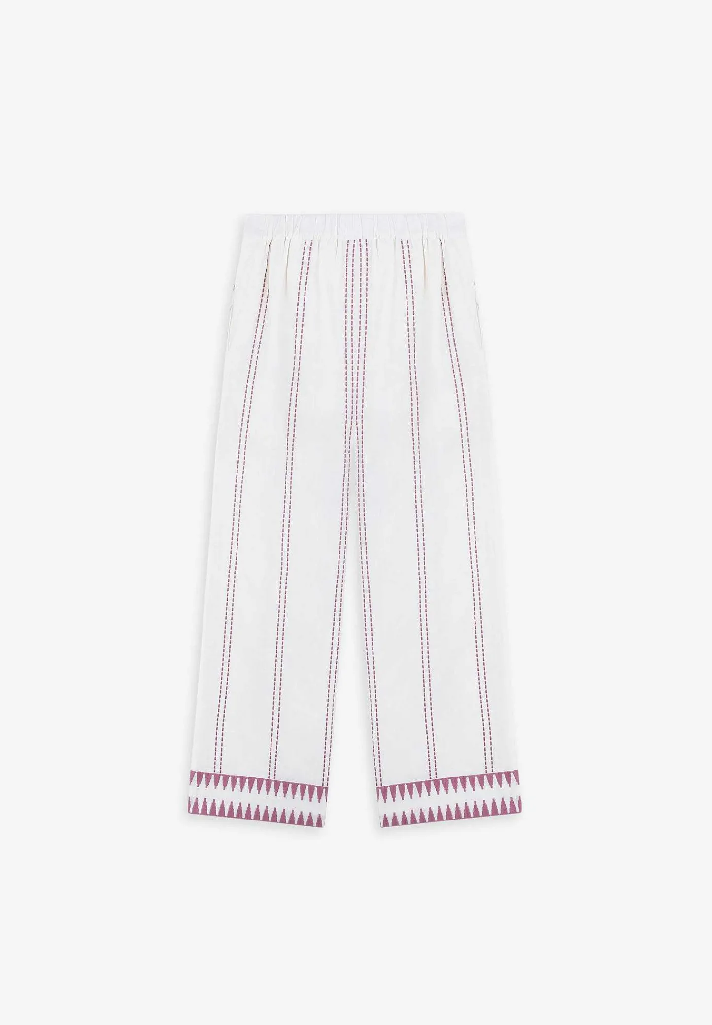 Flash Sale Scalpers Pantalon Detalles Bordados Contraste
