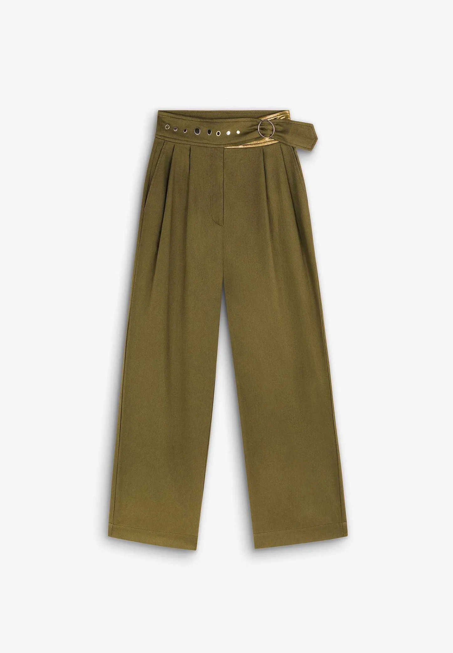 Online Scalpers Pantalon Pinzas Detalles Tachuelas