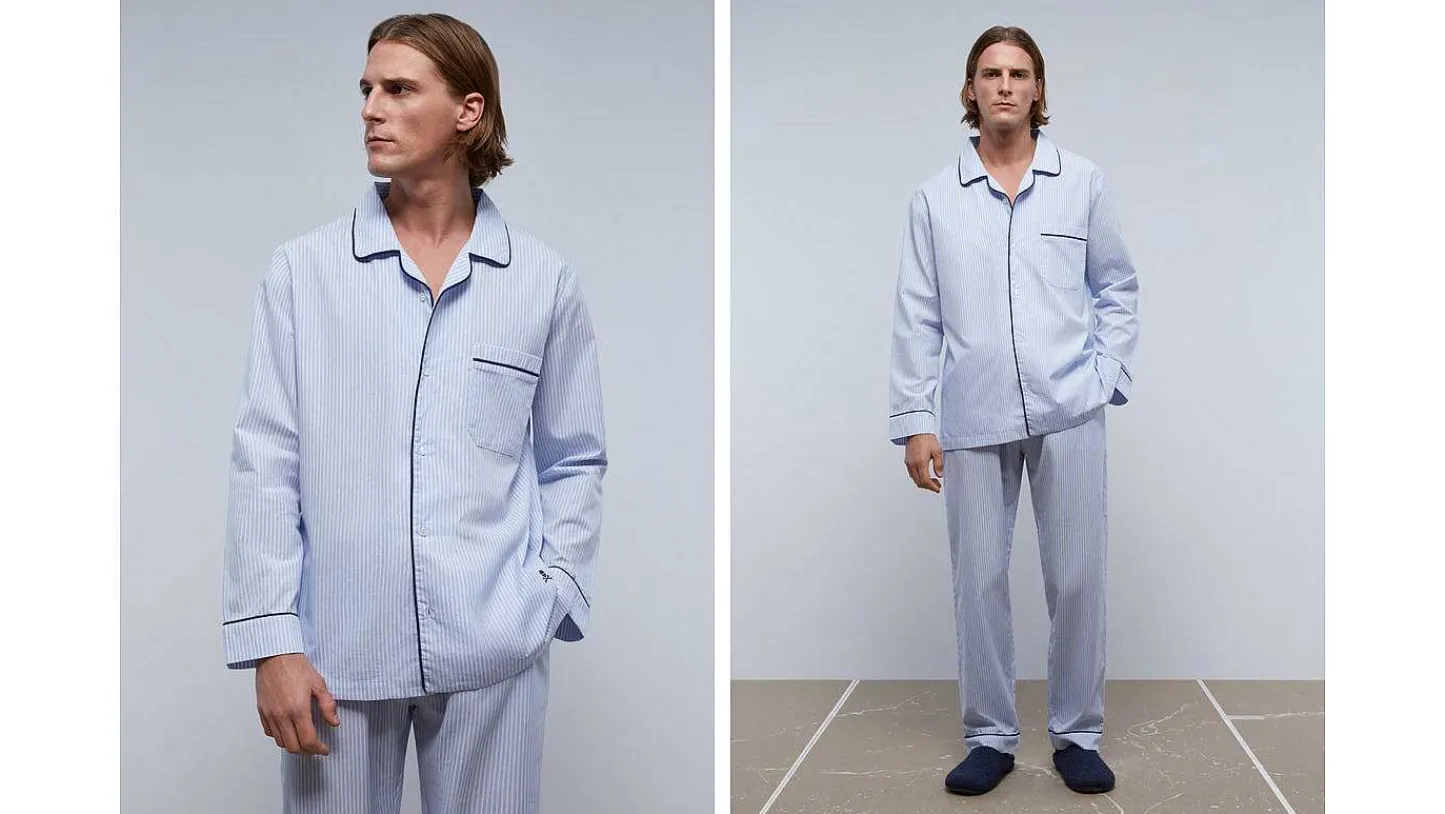 Hot Scalpers Pijama Rayas Ribete Contraste