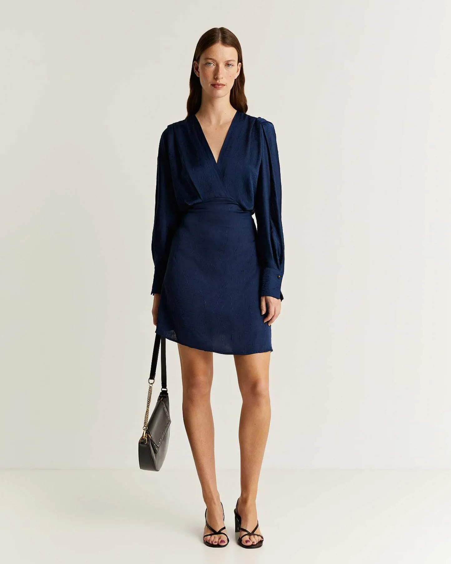 Best Sale Scalpers Vestido Mini Satinado Arrugado